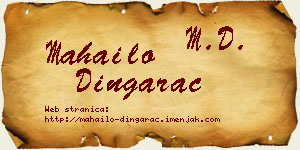 Mahailo Dingarac vizit kartica